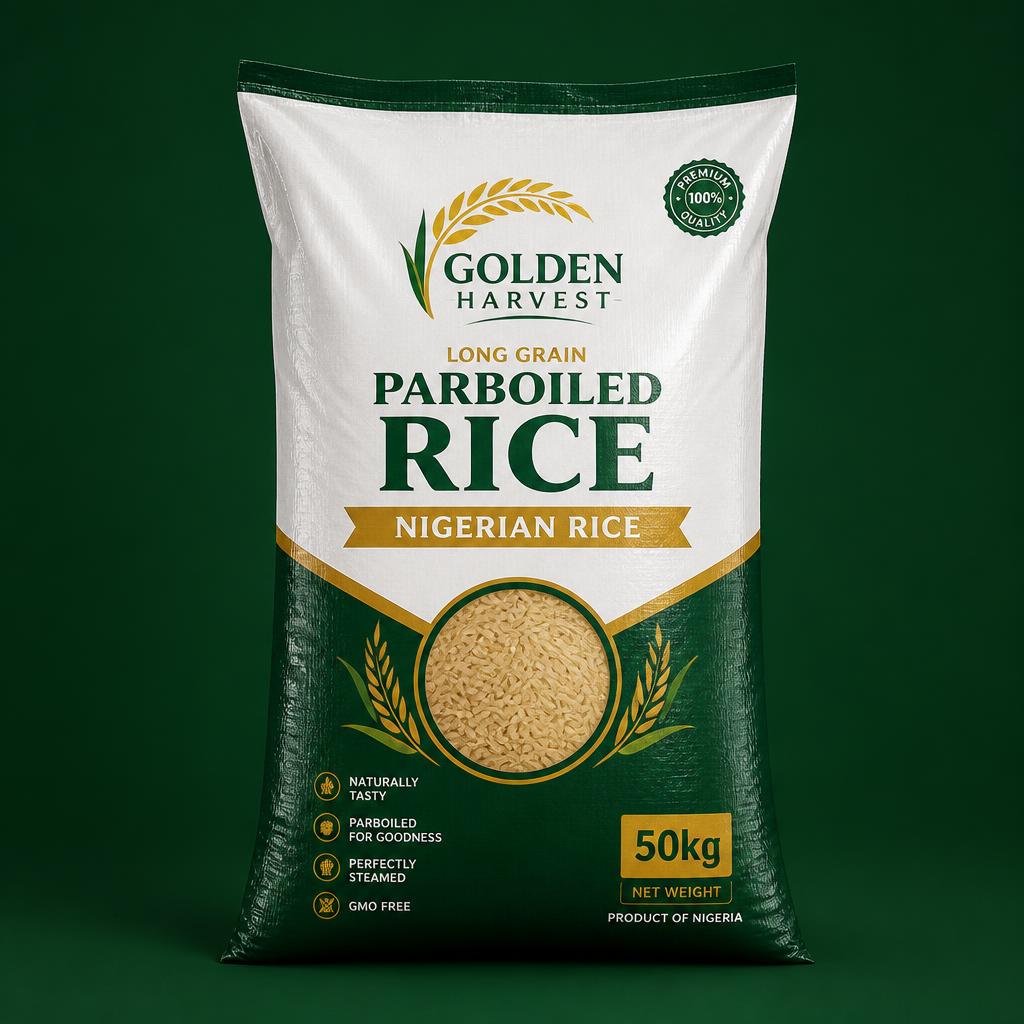 Golden Harvest Long Grain Parboiled Rice 50kg